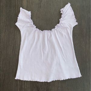 Brandy Melville lavender off-the-shoulder top